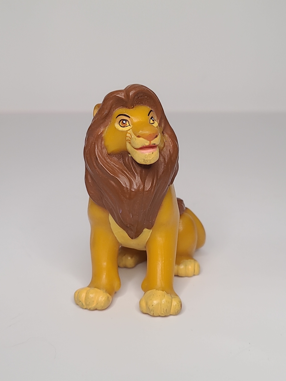 Vintage The Lion King Adult Simba Sitting PVC Figure Disney 1994 Mattel